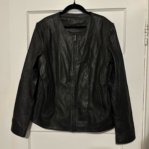 Black Leather Jacket - Picture 2 of 6